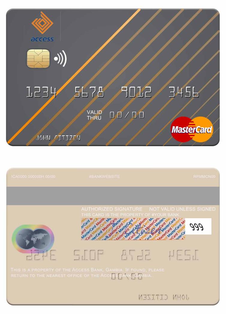 Gambia Access Bank mastercard